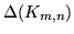 $\Delta(K_{m,n})$