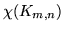 $\chi(K_{m,n})$
