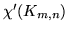 $\chi'(K_{m,n})$